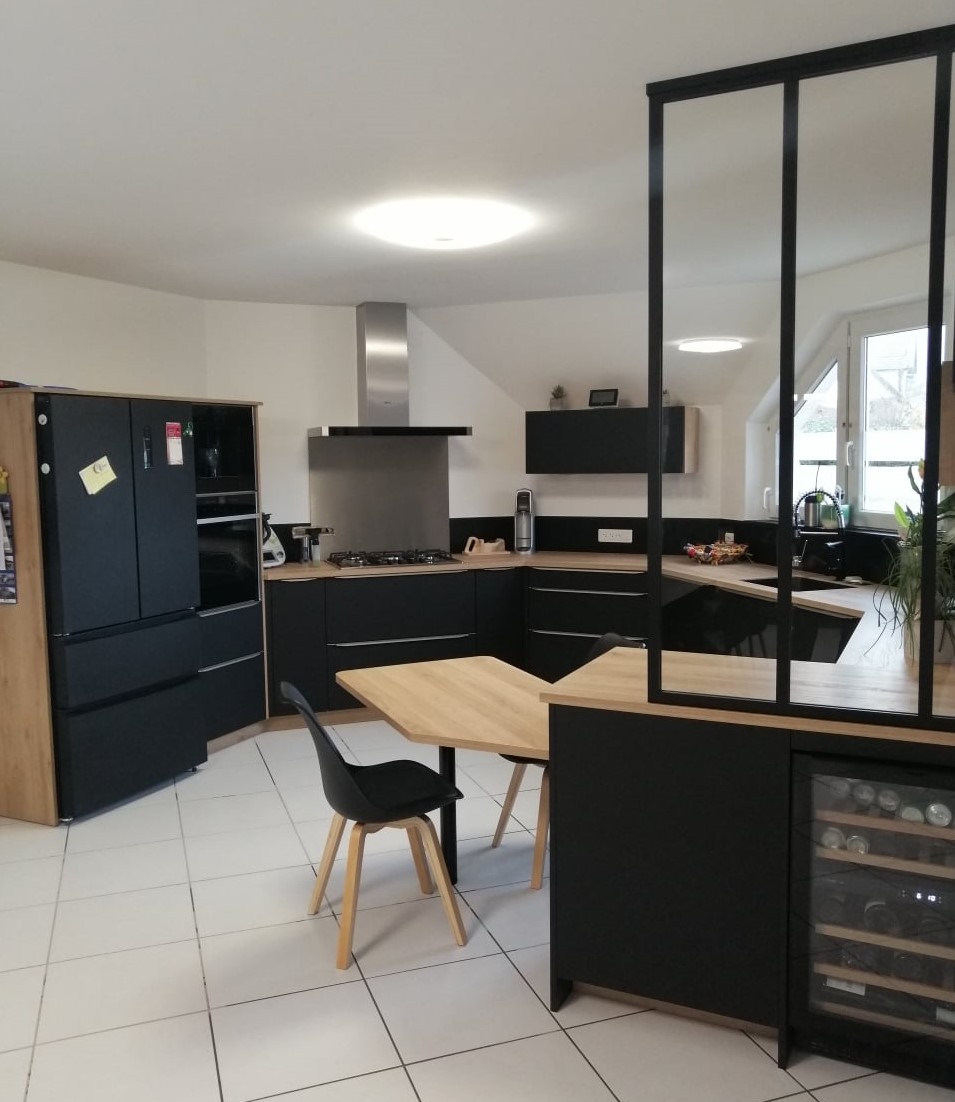 Cuisine avec verrière