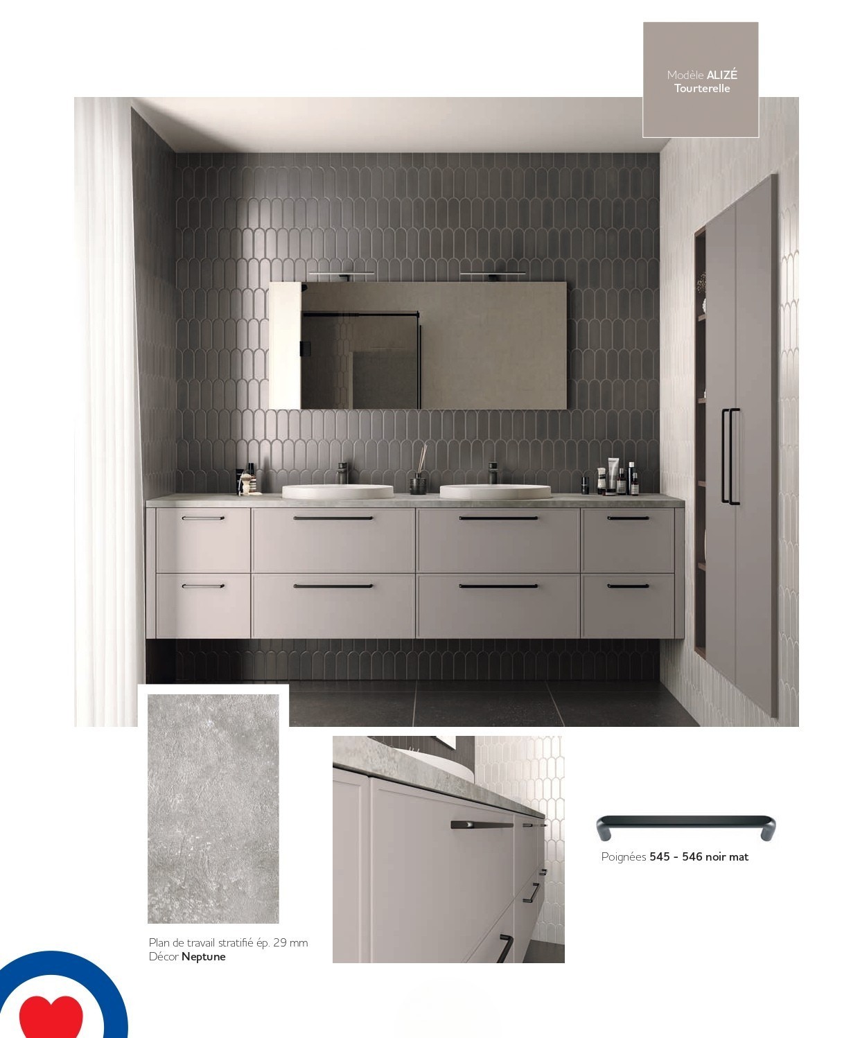 salle de bain grise