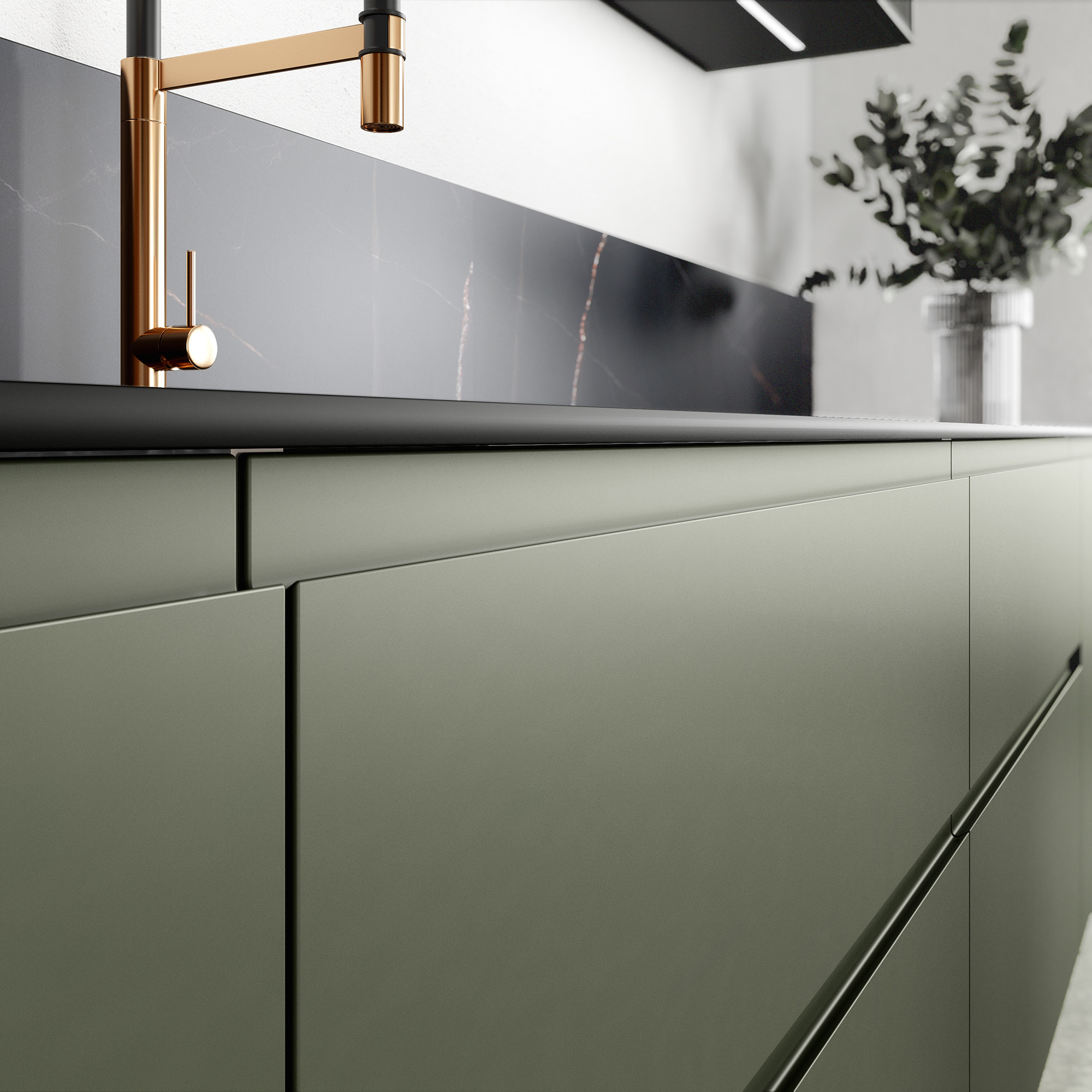 façades vertes cuisine