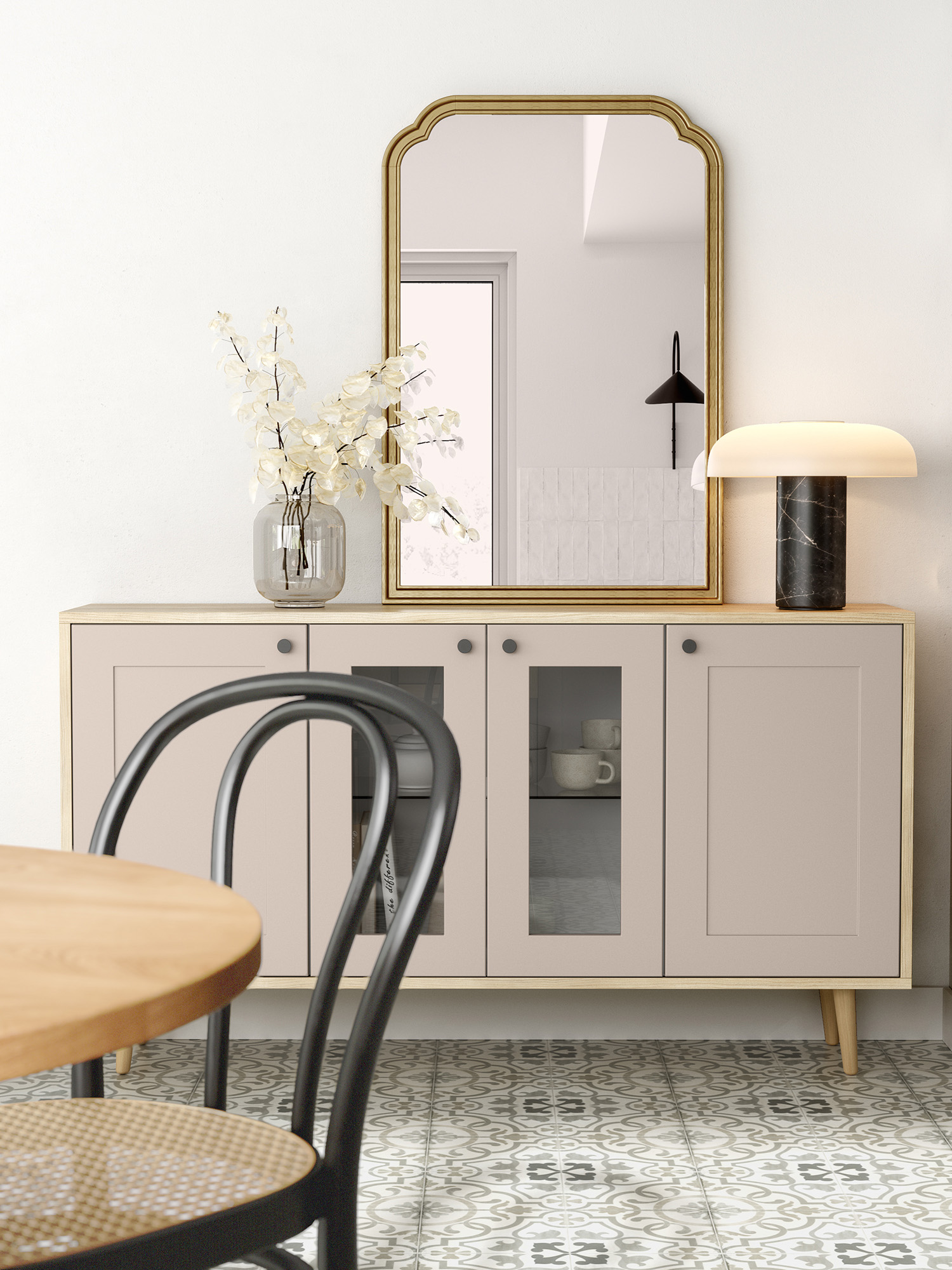 buffet cuisine vintage