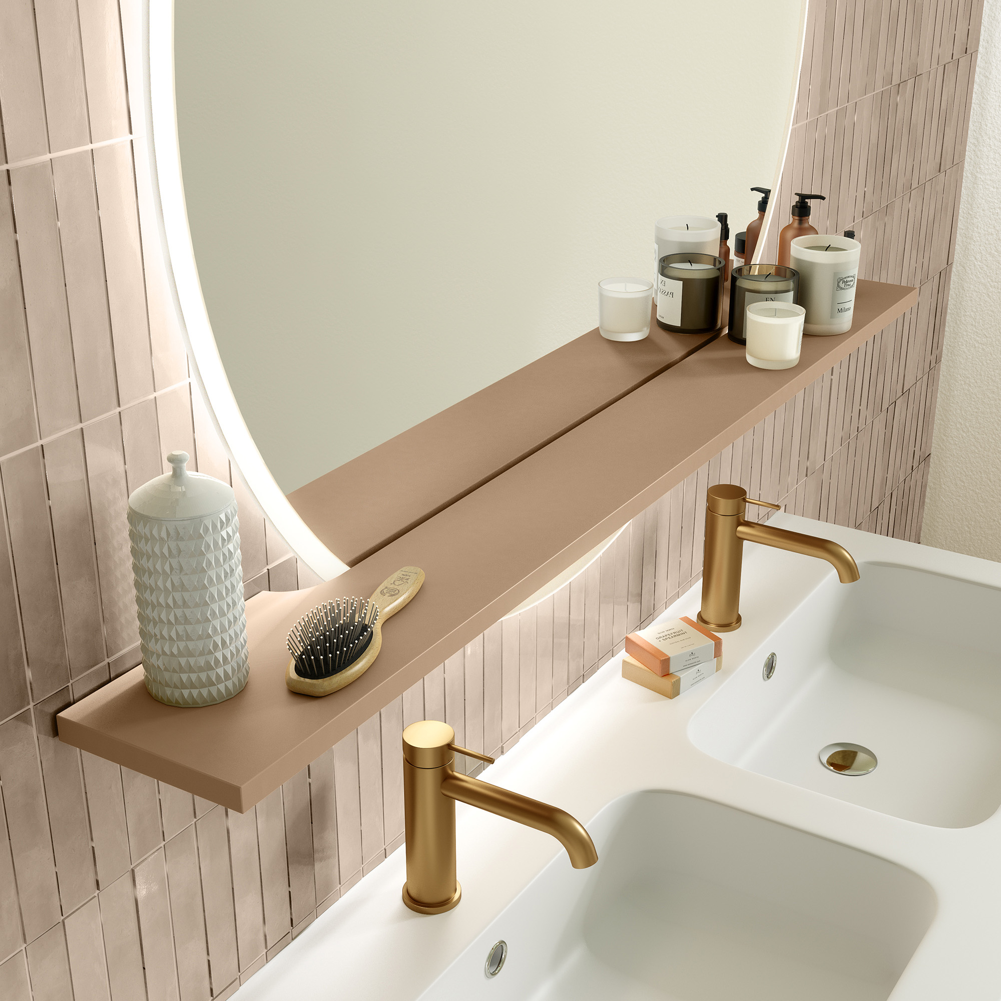 salle de bain beige