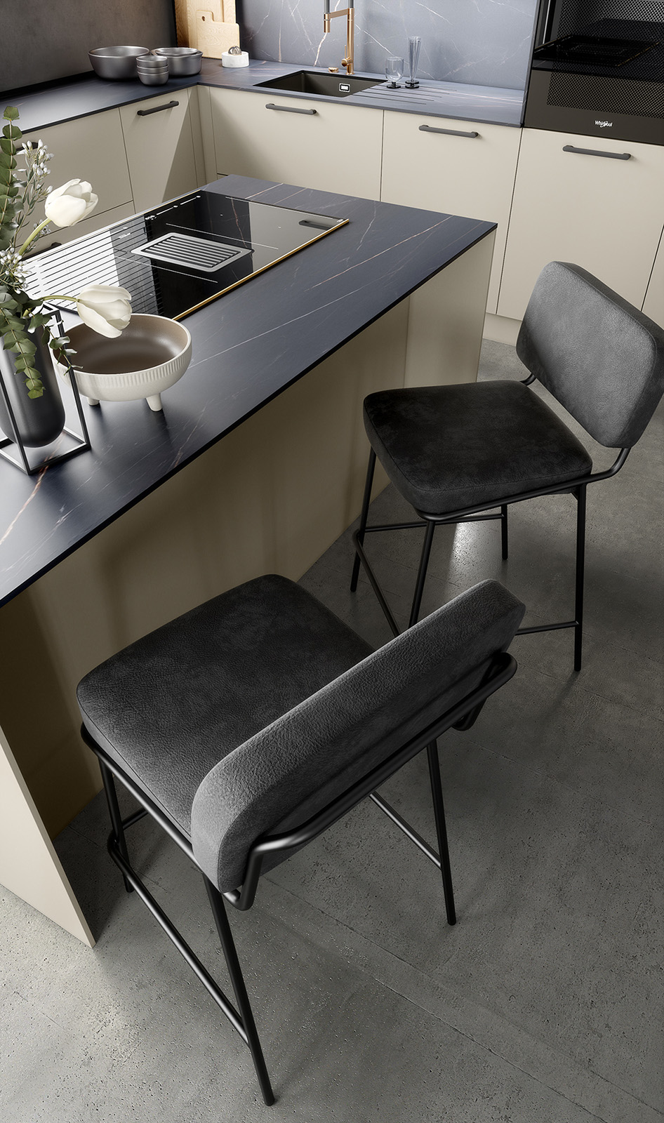 Tabouret table haute