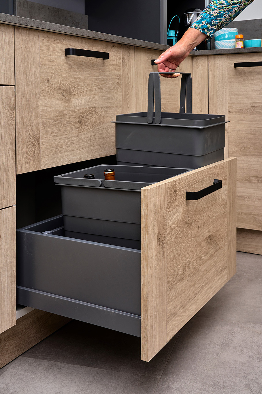 Rangement poubelle