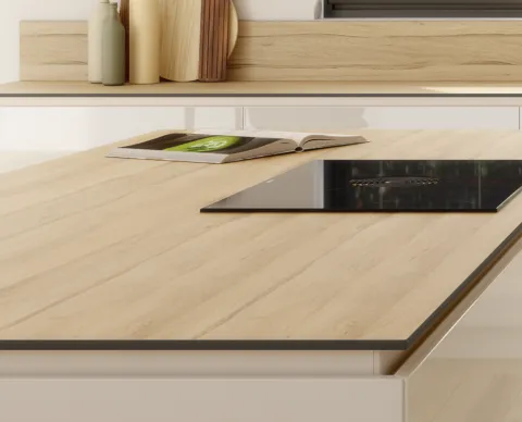 Plan de travail en bois 