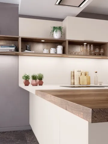 Plan de travail en bois 