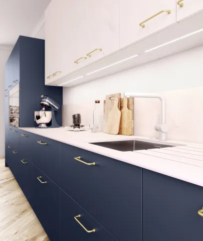 Plan de travail compact blanc