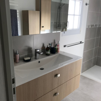 Salle de bain bois 