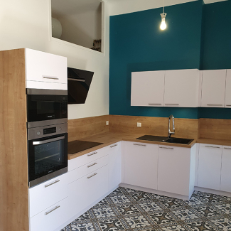 Cuisine blanche en L