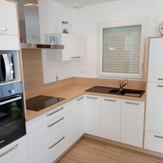 Cuisine blanche en L