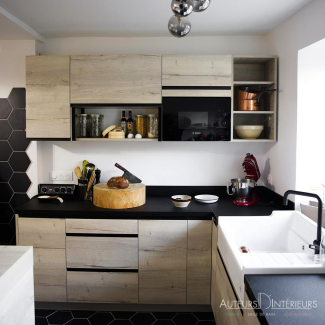 Cuisine en bois clair