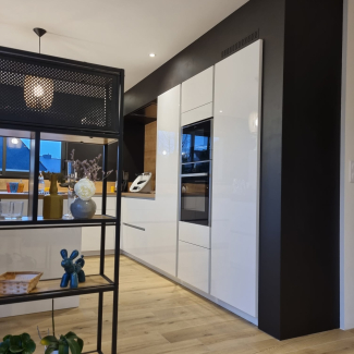cuisine blanche et bois