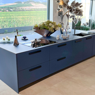 Ilot central bleu