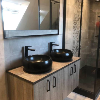 Salle de bain bois