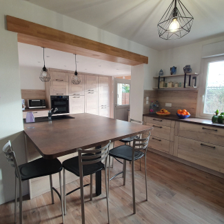 Cuisine en bois en l