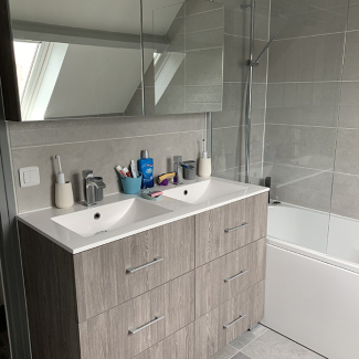 Salle de bain bois 
