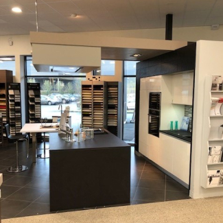 cuisine noire et blanche