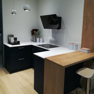 Cuisine bleue en L