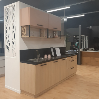 Cuisine noire et bois