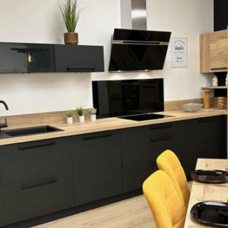 Cuisine noire et bois
