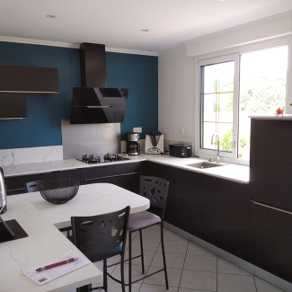 Cuisine noire et blanche