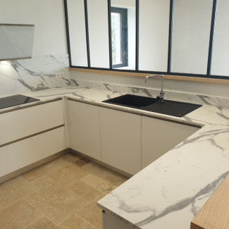 Cuisine blanche en u