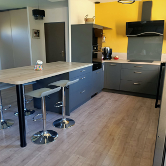 Cuisine grise en u