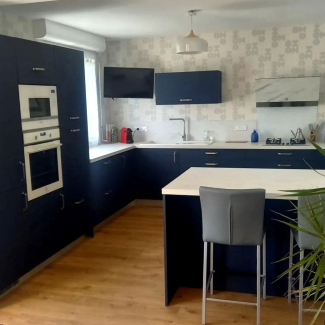 Cuisine bleue en l