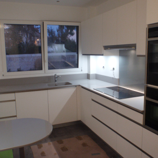 Cuisine blanche en L