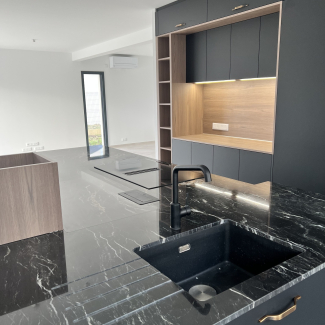 Plan de travail marbre noir