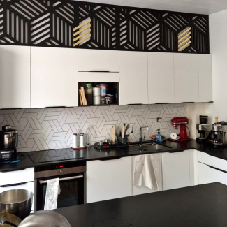 Cuisine blanche et noire