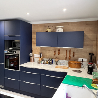 Cuisine bleue en l