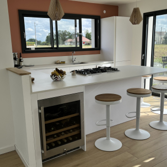 Cuisine blanche en U