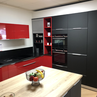 Cuisine rouge et noire