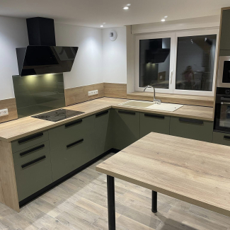 Cuisine verte et bois