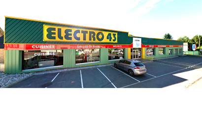 Devanture du cuisiniste Electro 43 à Tilques dans le Pas de Calais